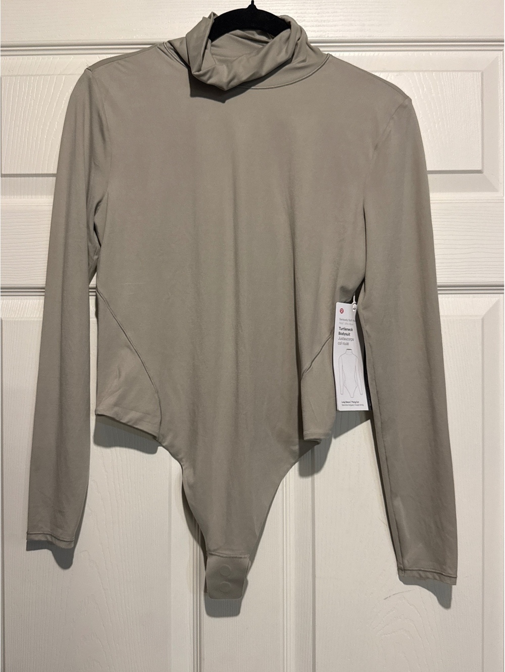 Lululemon Turtleneck Bodysuit - L (Riverstone)